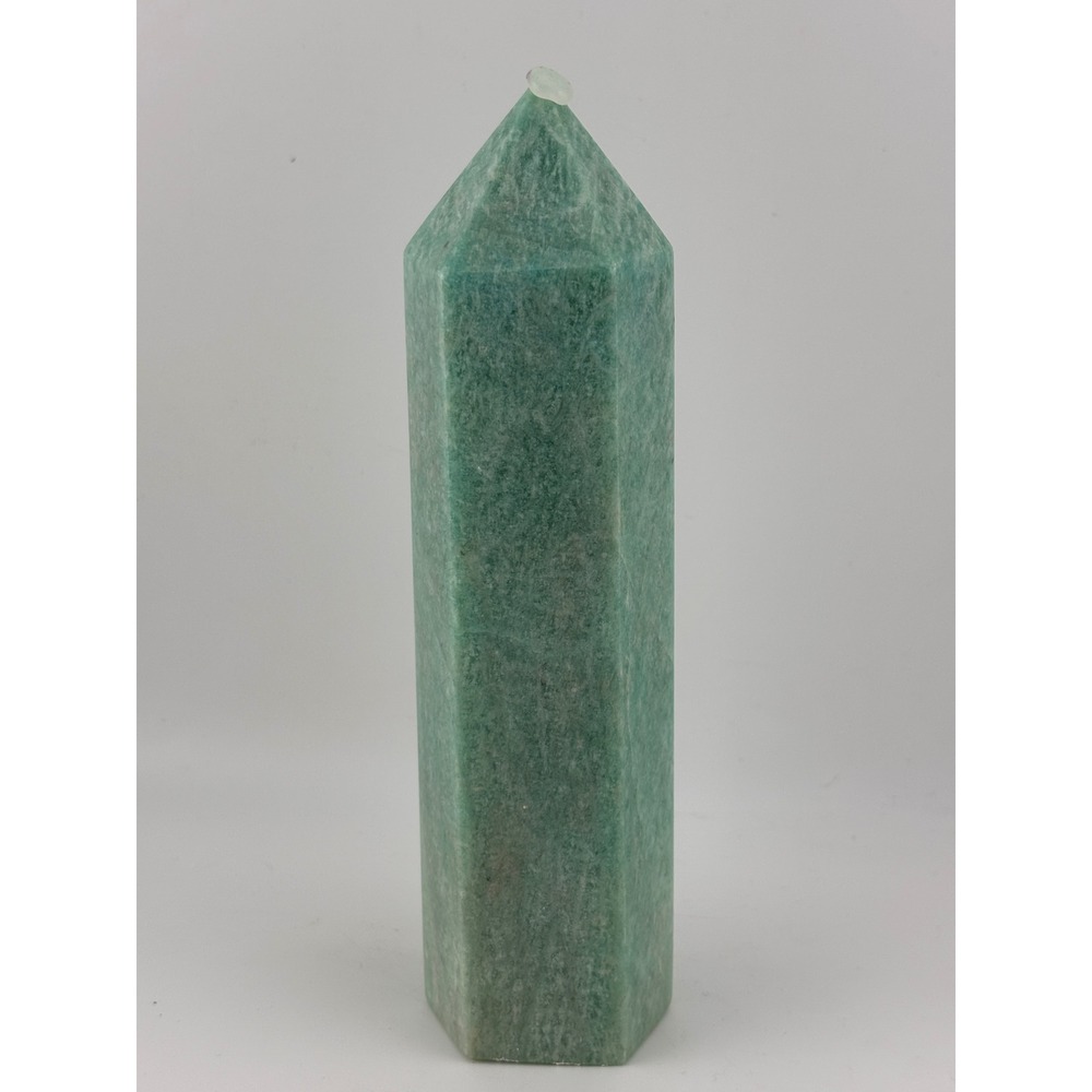 Natural Amazonite Crystal Tower Point 6 inch 1lb 0.5oz